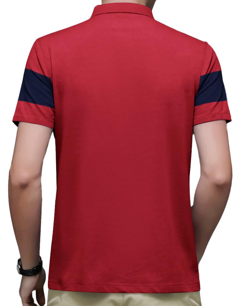 Nobel Monk MenS Regular Fit Polo T Shirt |Half Sleeves |Collar Tshirts |Casual T-Shirt For Men