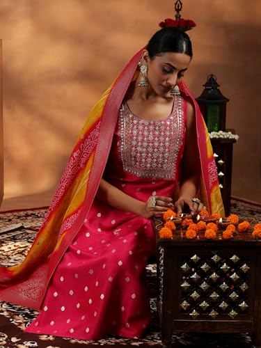 Libas WomenS Silk Blend Kurta Set (36867O