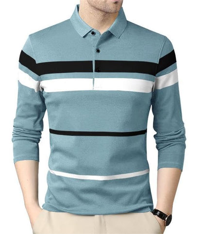 Noble Monk MenS Regular Fit Polo T Shirt |Full Sleeves |Collar Tshirts | Casual T-Shirt For Men