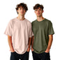 Nobero MenS Cotton Solid Oversized Fit T-Shirt (1M-Twrt-R0002_Olive/Blush