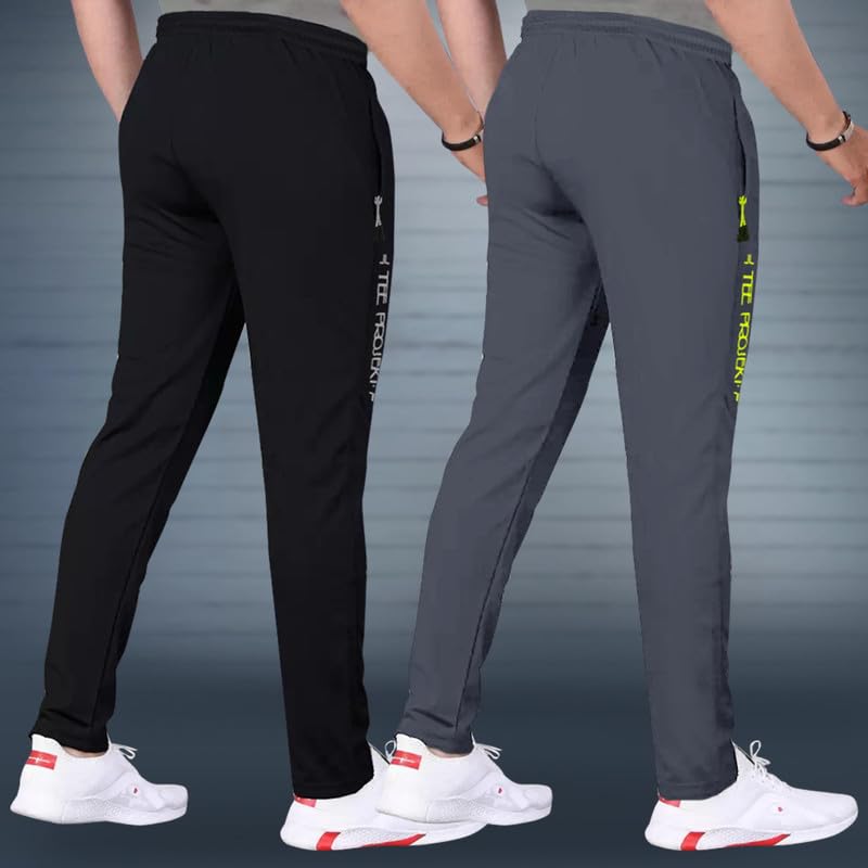 Pinkmint Combo Track for Men Lycra with Pocket for Gym, Tracking, Toga, Sport, Home