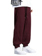 Greciilooks MenS Lycra Cargo Track Pants  Loose Fit Joggers For Men | Korean Style Travel & Lounge Wear With Pockets Maroon
