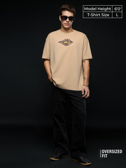 The Souled Store Jurassic Park: Dino Fossil Men and Boys Short Sleeves Round Neck Graphic Printed Cotton Heavy Gauge Casual Stre