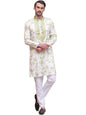 Jompers Mens Geometric Cotton Blend Kurta Pyjama Set