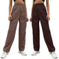 Leriya Fashion WomenS Parachute Cargo Pants  High Waist Flared Korean Trousers With Pockets | Trendy Casual Wear For Daily & Tra