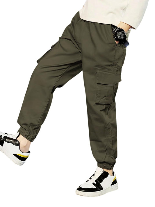 TAGAS Cargo for Boy| Boys Joggers| Cotton Pant |Boys cargotrouser| Grey