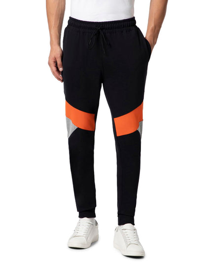 FYLTR Mens Colourblock Joggers with Elasticated Waist and Contrast Drawstrings