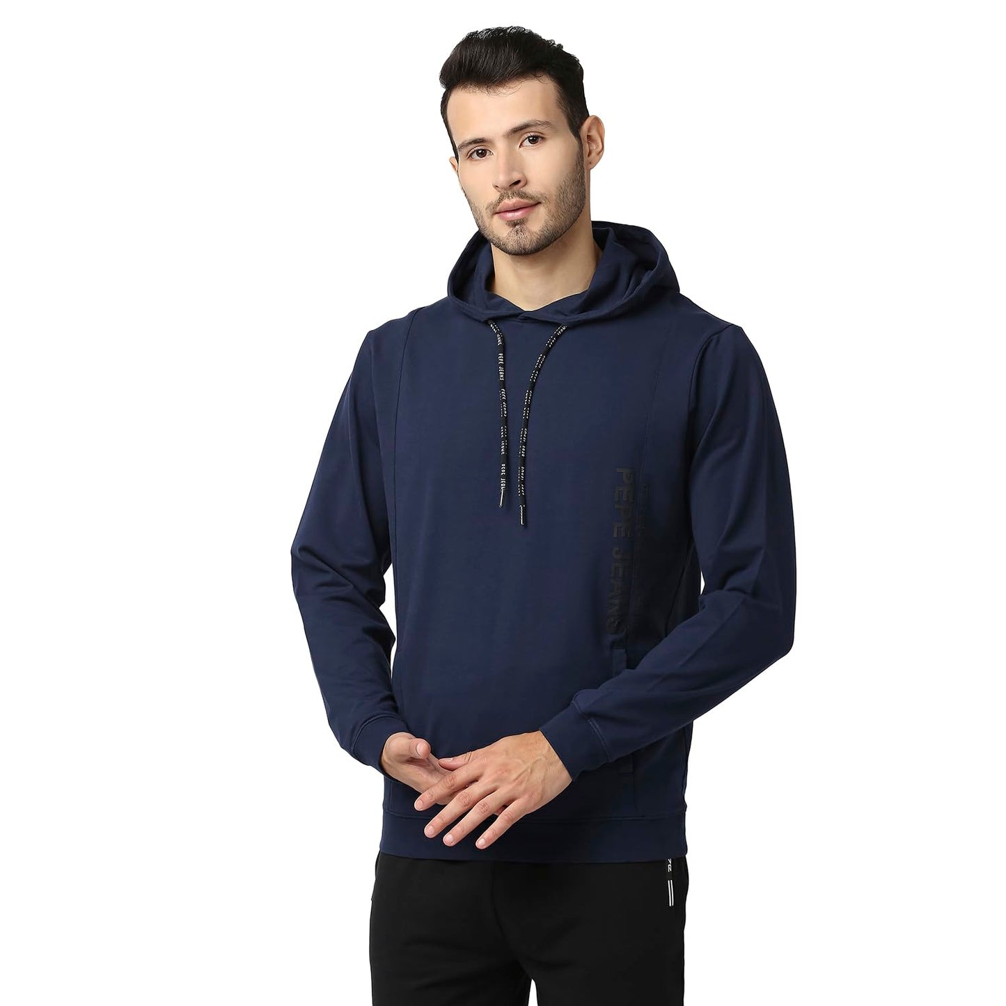Pepe Jeans Mens Alan Placement Printed Sweatshirt, Navy,2Xl