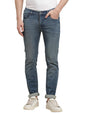 Turtle Men Cotton Stretch Narrow Fit Flat Front Light Blue Jeans