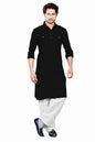 Be Active MenS Solid Pathani Black Kurta Set || Men Kurta Pajama || Men Kurta Pajama Set || Kurta Pajama For Men (Rfsp0002 1 (B