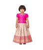 Aarika Girls Ethnic Wear Rani Colour Beads Hand Embroidery Silk Lehenga Choli Set-(3-9 Years)-(Oct_Lch-Shm-20007-Rani-22)