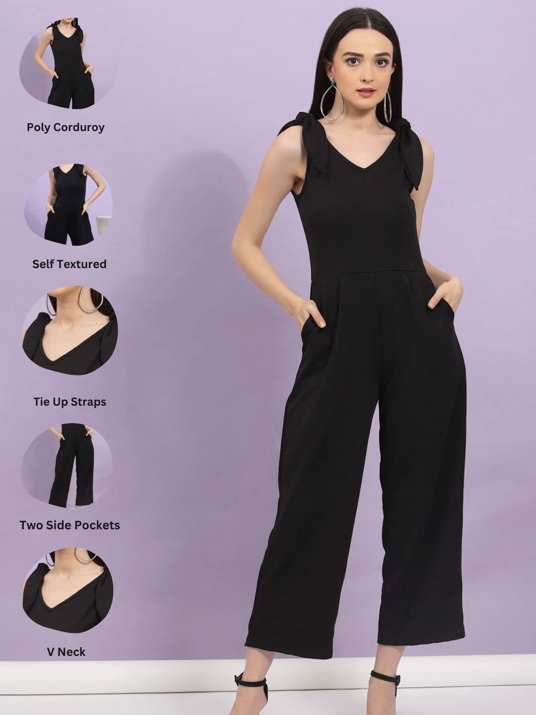 Rigo Regular Fit Cotton Midi Jumpsuit for Women | Stylish Western Playsuit for Women | One Piece Dress for Women