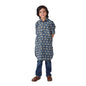 Fabindia Kids Full Sleeves Long Kurta Cotton_8-10Y Navy Blue