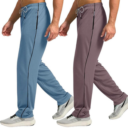 Pinkmint Mens Combo Casual Trousers l Stylish Side Pocket with Zip l Lightweight & Comfortable Troser Pant for Summer (Pack of