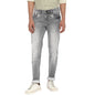 Turtle Men Dark Grey Narrow Fit Jeans