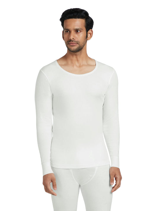 XYXX Mens Thermal Vest | Antibacterial, Skin Friendly with Superior Heat Retention | Slim Fit Full Sleeve Solid Alpine IntelliH