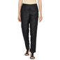 Fabindia Women Silk Slim Fit Pant Viscose_30 Black