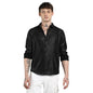 Campus Sutra Mens Onyx Black Pavement Shirt for Casual Wear | Spread Collar | Long Sleeve | Button Closure | Shirt Crafted with