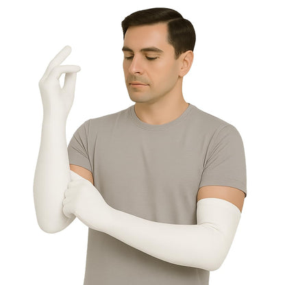 Weavers Villa Cotton Summer Glove for Men & Women | Anti-Slip UV Protection Arm Hand Gloves | Outdoor Sun, Dust, Pollution Shiel