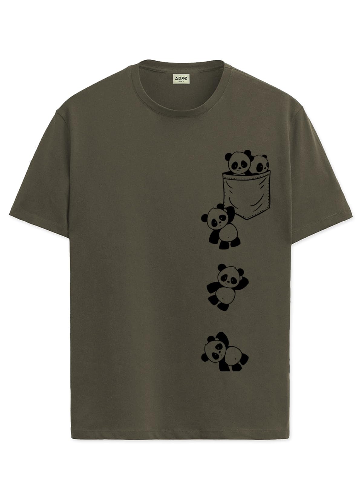 ADRO Tshirt for Men | Printed T Shirt for Men | 100% Cotton T-Shirt |Printed T Shirt | T-Shirts | RN24-POC