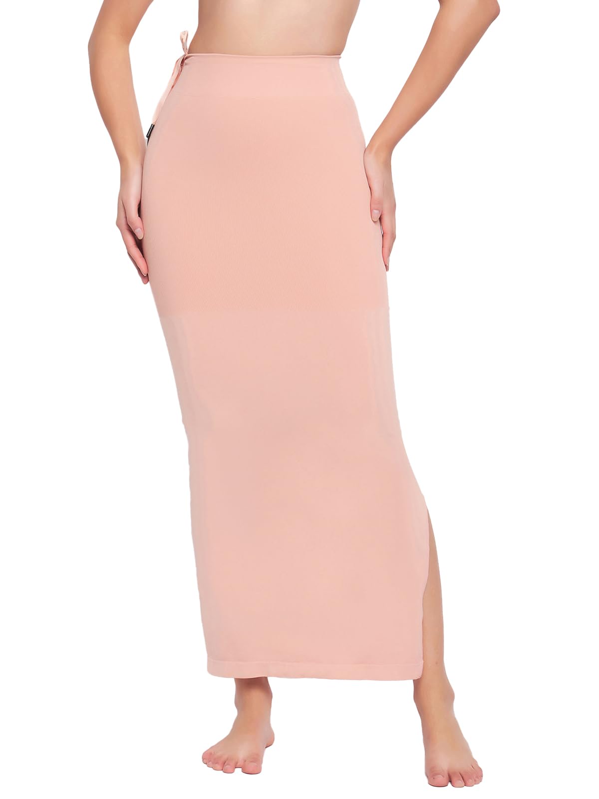 Clovia Women'S Petticoat Style Saree Shapewear With Drawstring/Naada (Sw0048P34_Peach_Xl)
