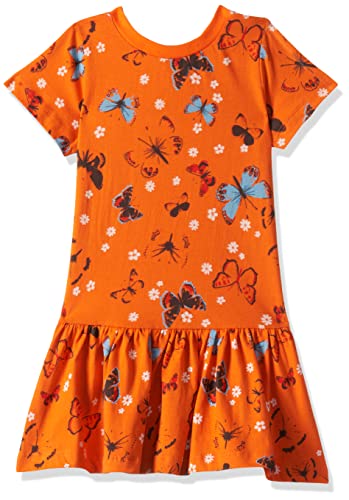T2F Girls Cotton A-Line Knee-Length Casual Dress