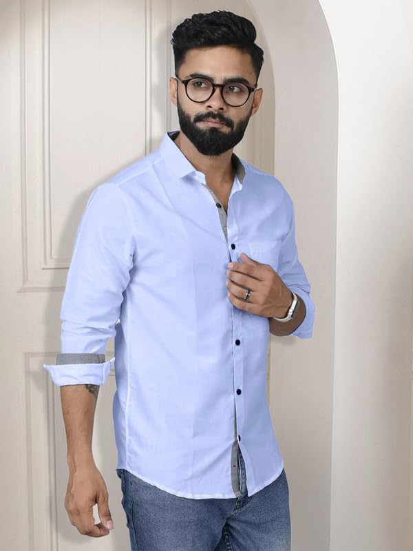 Pinkmint Combo Cotton Shirt for Men Button Down Spread Collar Shirt