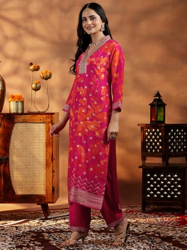 Libas WomenS Silk Blend Kurta Set (278890R
