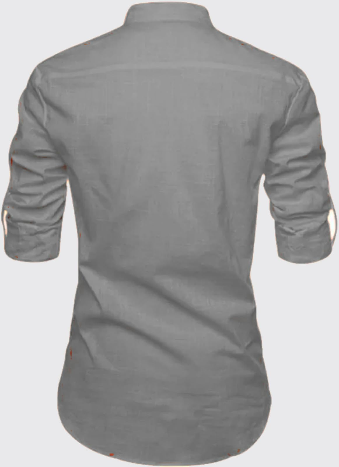 Deelmo Full Sleeve Short Kurta Shirt With A Trendy Mandarin Collar Crafted From A Premium Cotton Blend For Comfort Ideal For Men