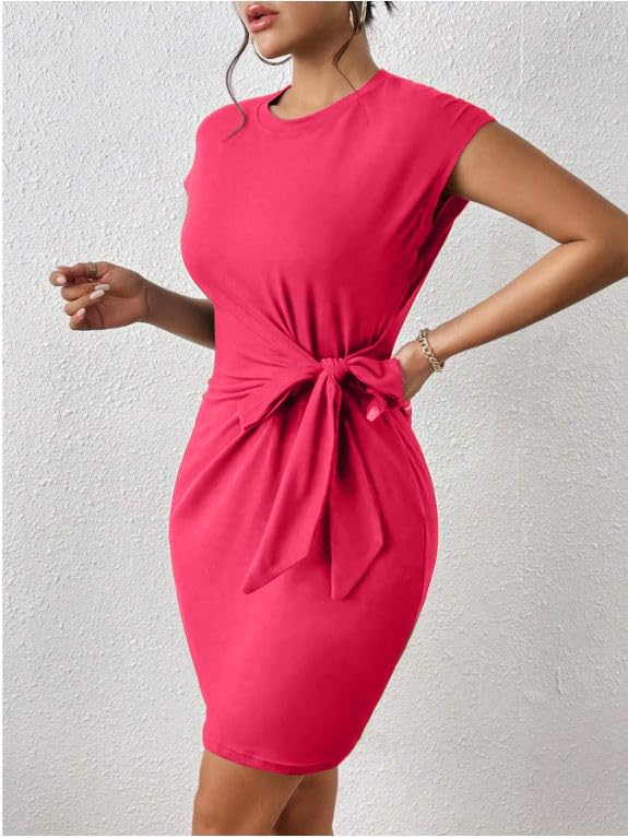 Oomph! WomenS Western & Fusion Wear Stetchable Party Dress For Women, Pink - Md973