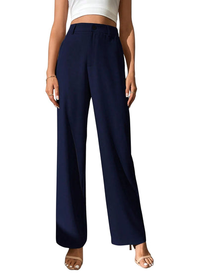Toochki Trousers for Women | Womens High-Waisted Pant | Trouser | Korean Style | Black | Bottom Wear Pants