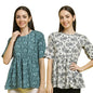 Pinkmint Tops for Women ll Combo Regular Fit Girls Tops ll Casual Wear (Pack of 2)