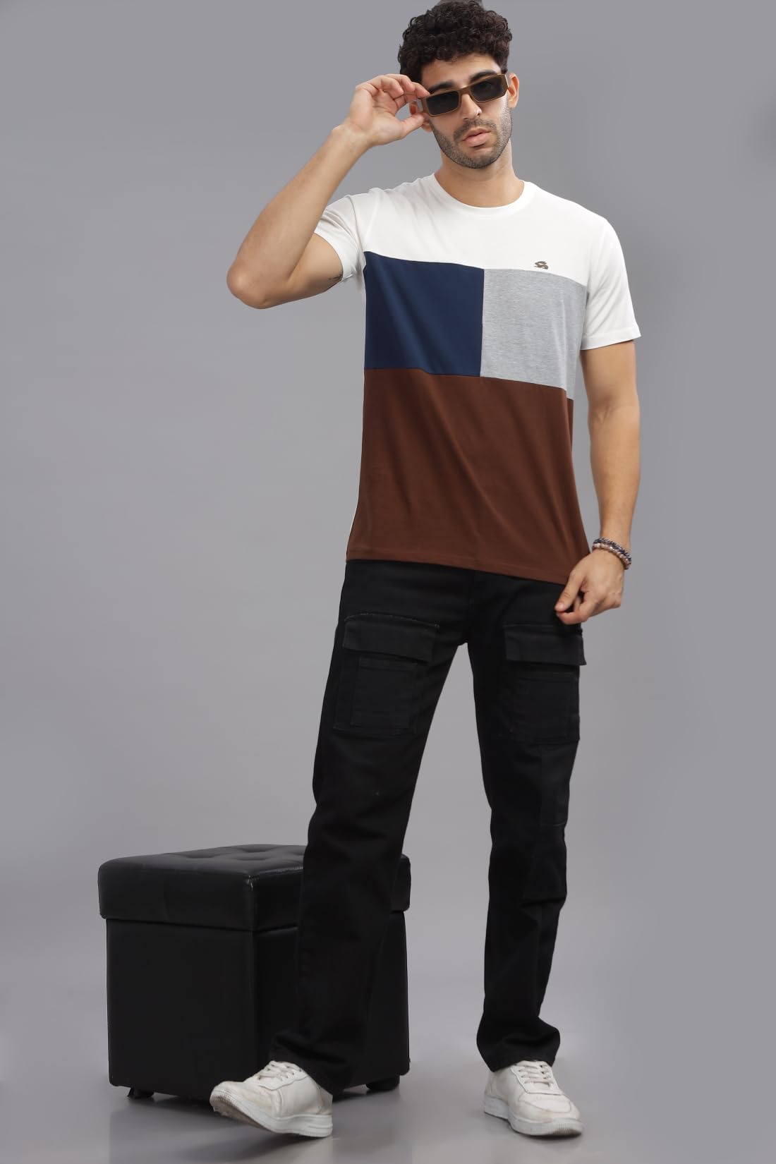 ADRO Tshirt for MenMulti Color T-Shirt for MenCotton T-ShirtMens TshirtRN8-24-WHNBBR