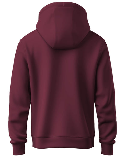 Adro Men'S Cotton Neck Hooded Sweatshirt (H20-M-Byo-Mr_Maroon)