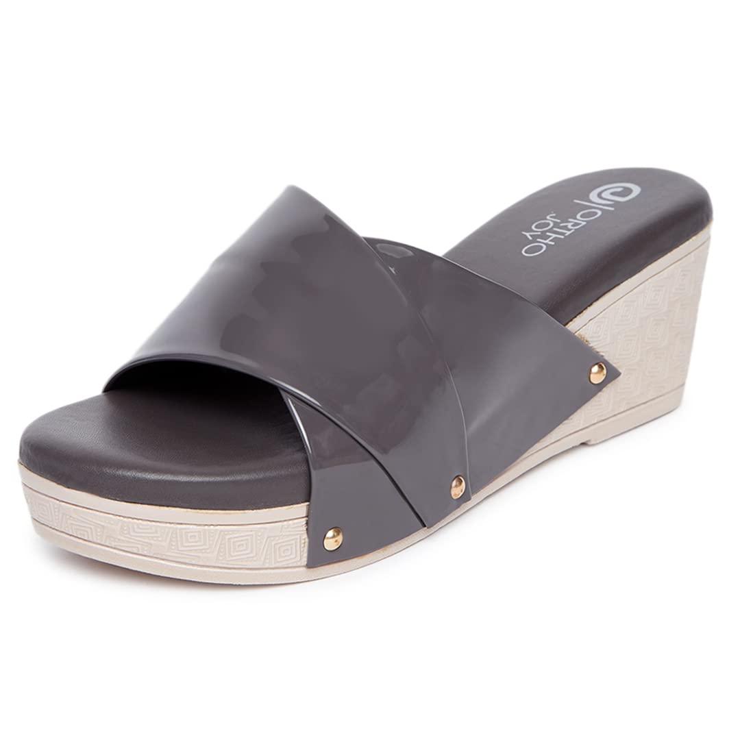 Ortho Joy Fancy Doctor Slippers | Soft Chappal For Women | Comfortable Wedges Sandals For Women Stylish