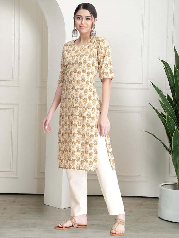 Pinkmint WomenS Crepe Printed Kurta Pant Straight Kurta Set For Women(Pack Of 3)