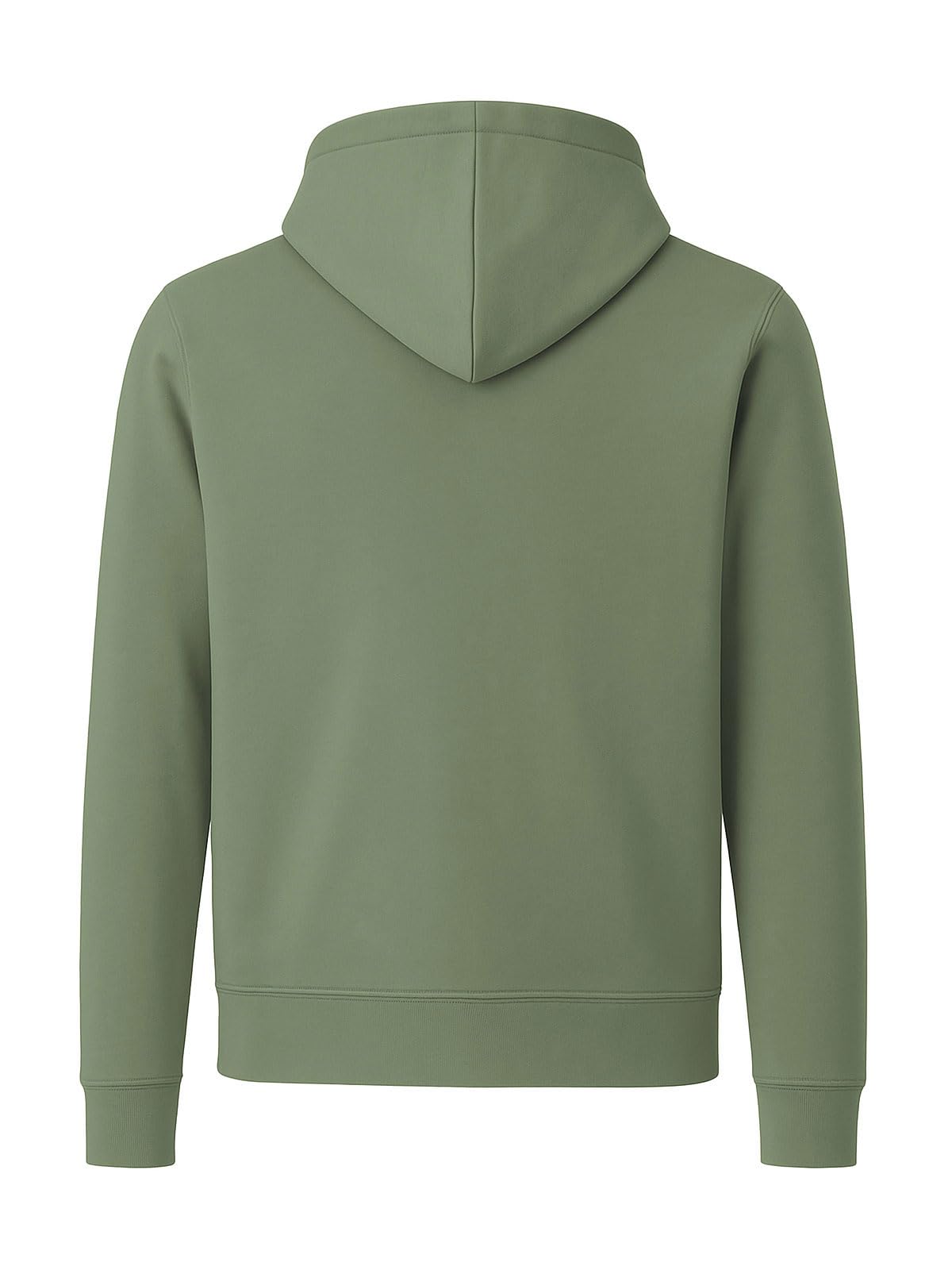 ADRO Men's Cotton Neck Hooded Sweatshirt (ZHH-24-PLN-PT_Pista