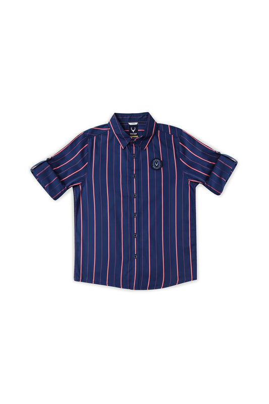 Allen Solly Boys Slim Fit Striped Casual Full Sleeve T-Shirt