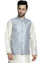 Jompers Mens Sequins And Embroidered Nehru Jacket