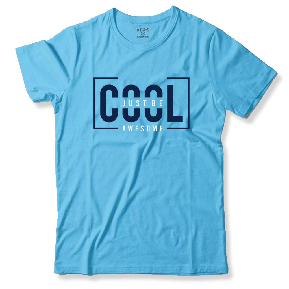 ADRO Just Be Cool Design Printed T-Shirts for Men & Women (RNR-S35-JBA-MI_Mint)