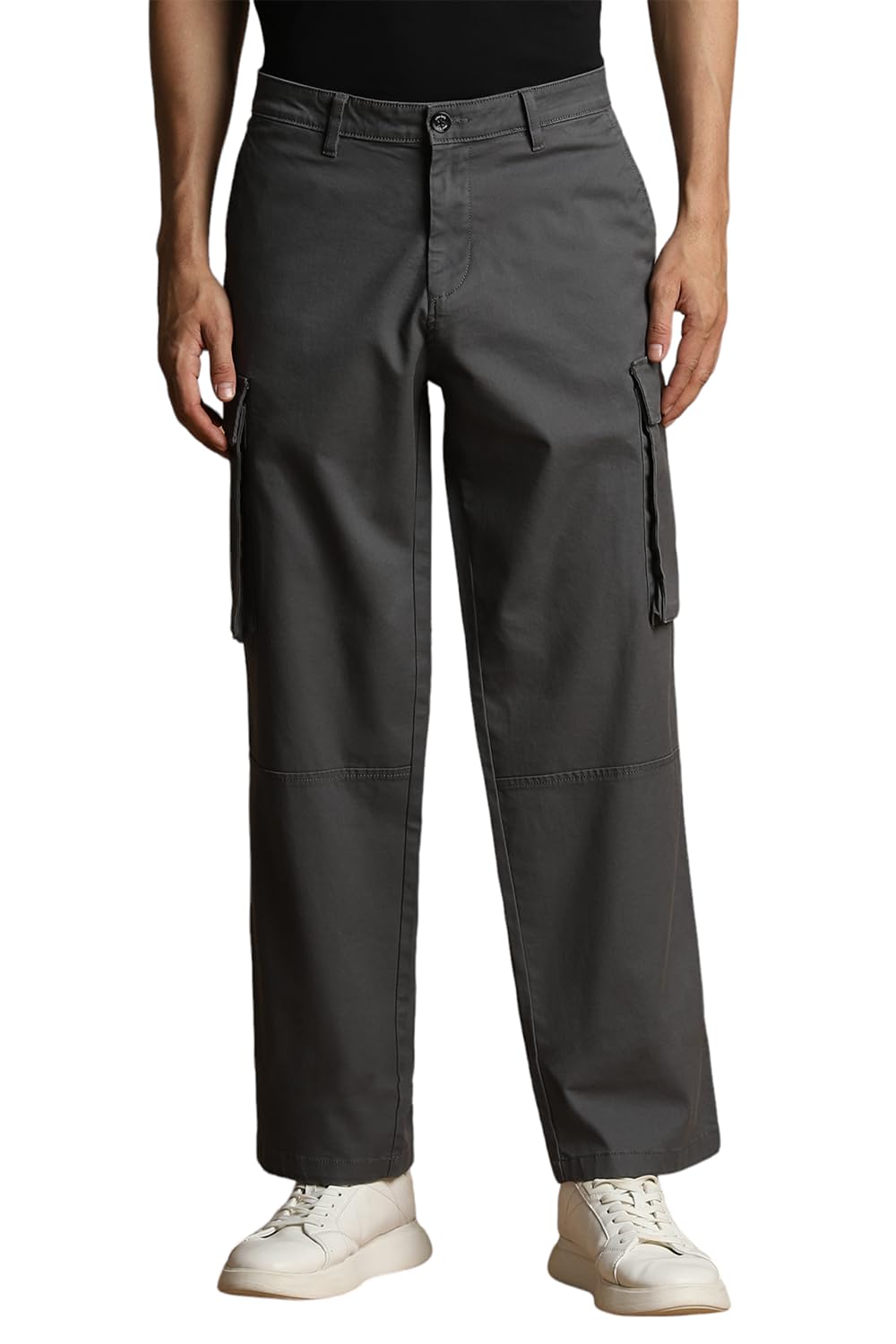 Allen Solly Men Straight Fit Solid Casual Pants