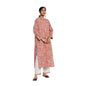 Fabindia Women Printed Slim Fit Long Kurta Cotton_M Pink