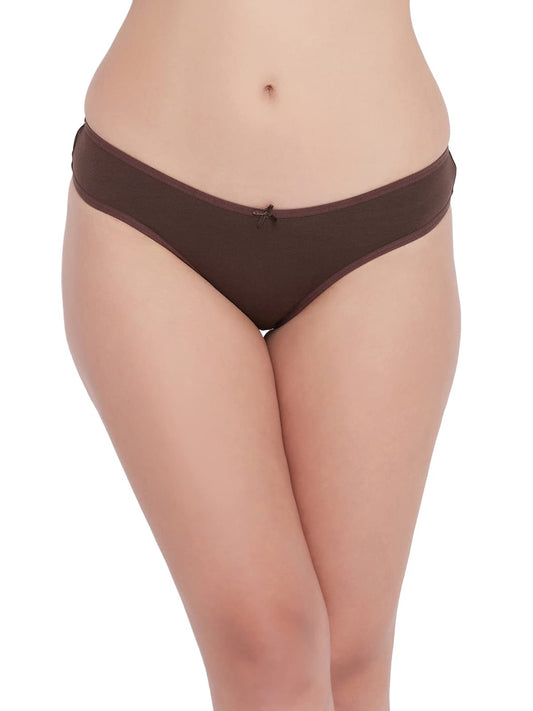 Clovia Womens Cotton Classic Panty (PN3481A06M_Brown_M)