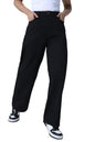 Hubberholme Women Black Cotton Relaxed Fit High-Rise Jeans