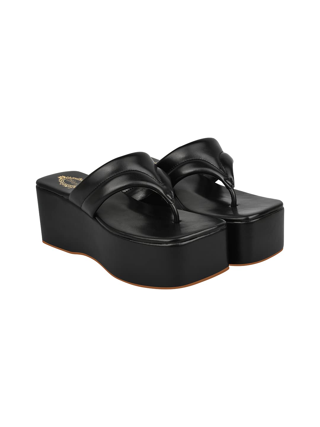 Shoetopia WomenS Block Heel Sandal/Black /Eu38 / Uk5