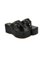Shoetopia WomenS Block Heel Sandal/Black /Eu38 / Uk5