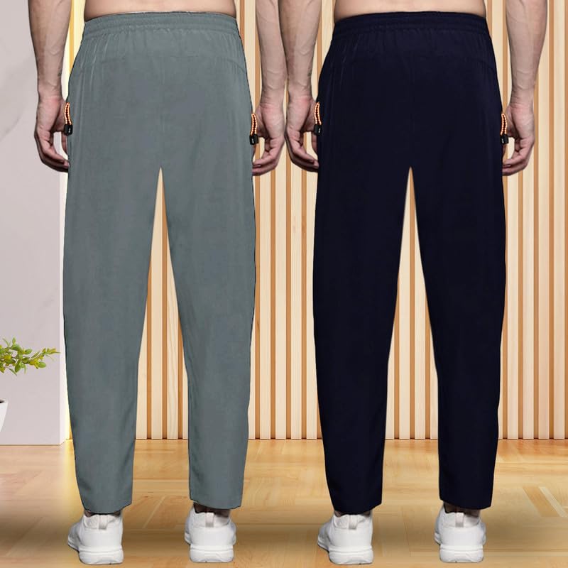 Pinkmint Combo Track Pant for Men Soild with Pocket Active Wear ll Gym Wear (Pack of 2)