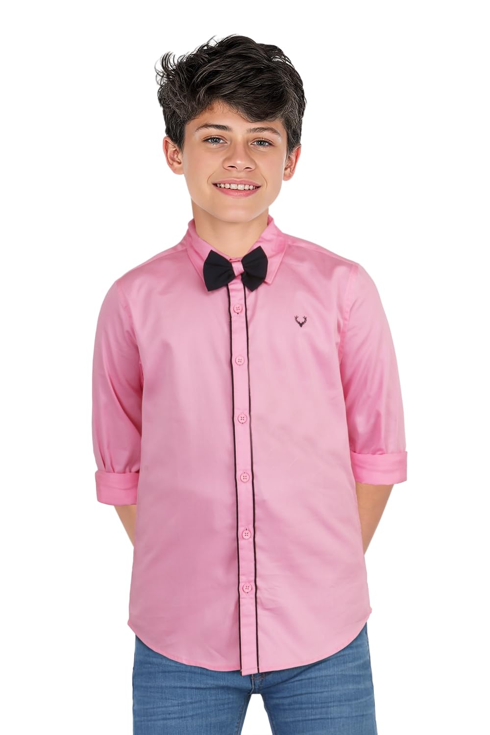 Allen Solly Boys Slim Fit Solid Casual T-Shirt