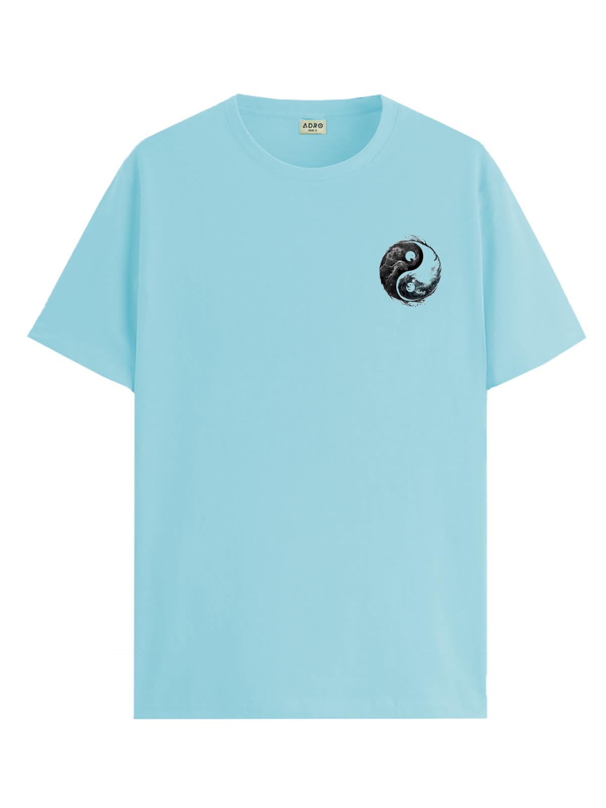 ADRO T-Shirts for MenChest Printed T-Shirt for MenCotton Tshirt for Men|RN24-STICK-YONG-MI