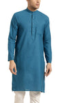Sojanya (Since 1958 MenS Cotton Peacock Blue Only Kurta Size: 36